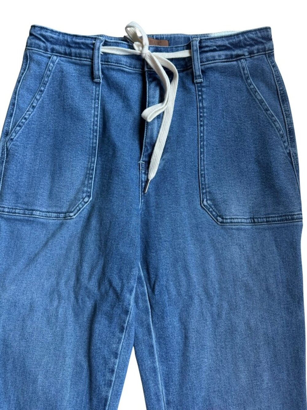 Judy Blue High Waist Denim Joggers 11/30 Balloon Bloomer Style - Picture 8 of 9